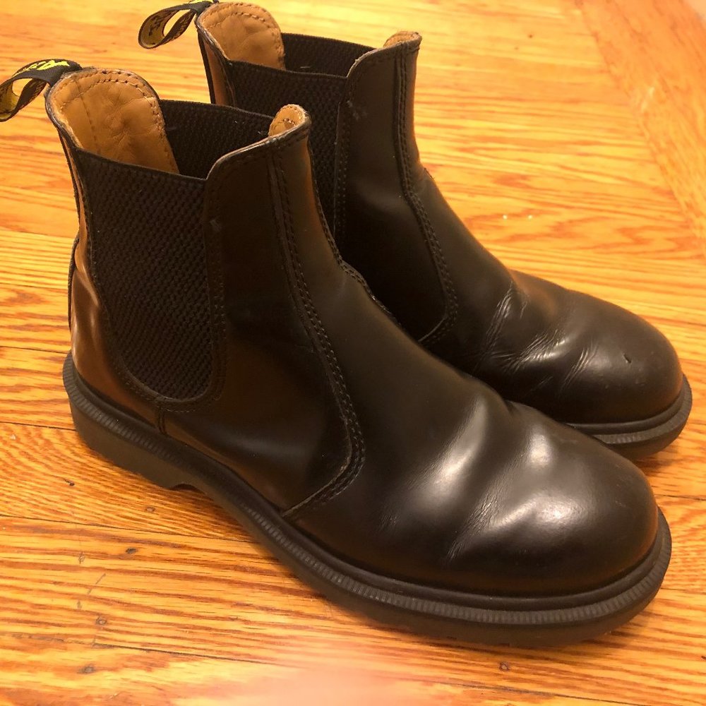 Dr. Martens black leather  chelsea boots